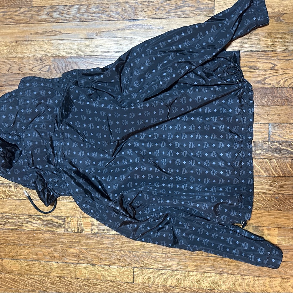 MCM Black Patterned Windbreaker - image 5